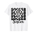 Soccer Sister Soccer Sis Coquette Bow T-Shirt - Novelty Apparel for Adults