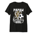 Papaw Birthday Soccer Ball Papaw T-Shirt - Minimalist Print Men Women