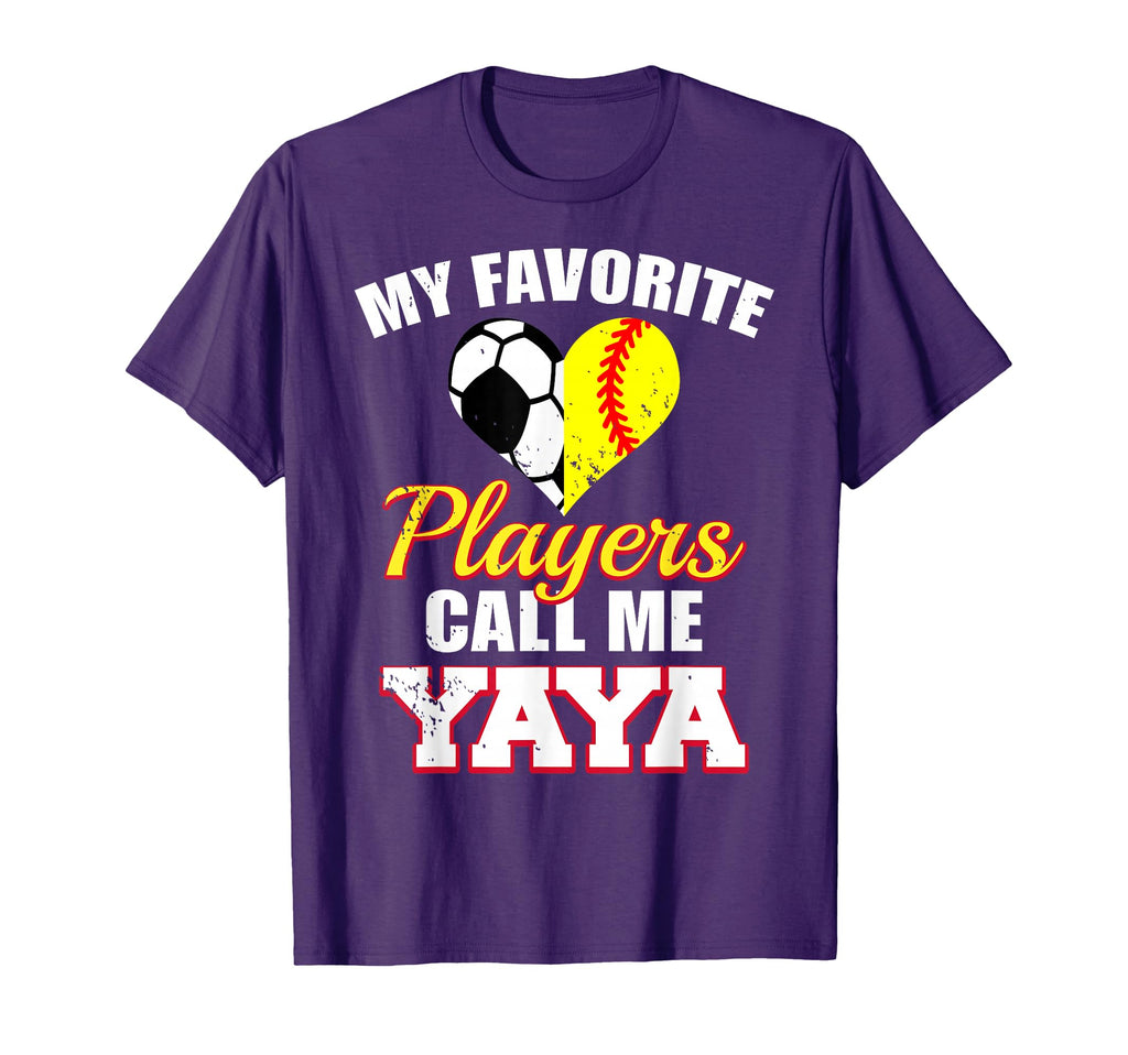 My Favorite Players Call Me Yaya T-Shirt - Fun Novelty Design Unisex