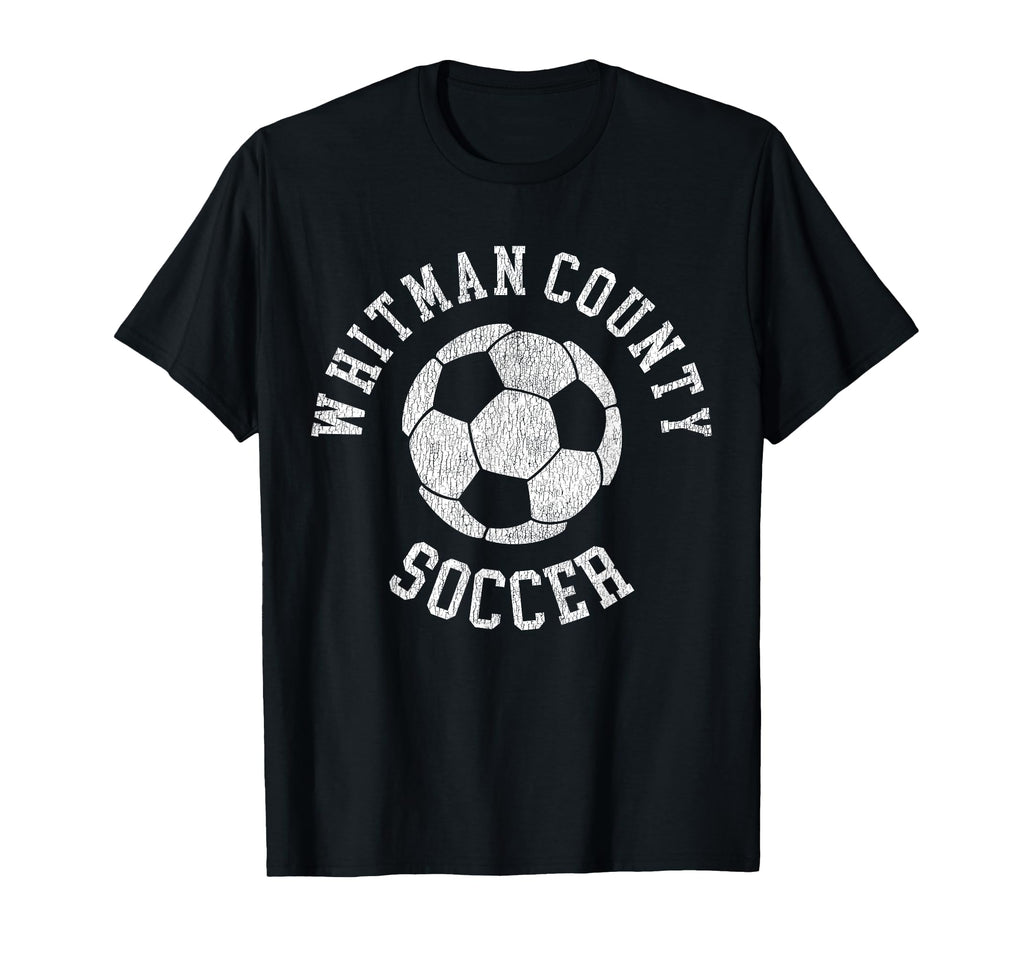 Whitman County Soccer Distressed T-Shirt - Fun Novelty Design for Adults