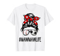 Classy Mawmaw Life Soccer Messy Bun T-Shirt - Graphic Print Unisex