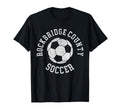 Rockbridge County Soccer Distressed 90S T-Shirt - Unique Graphic Unisex