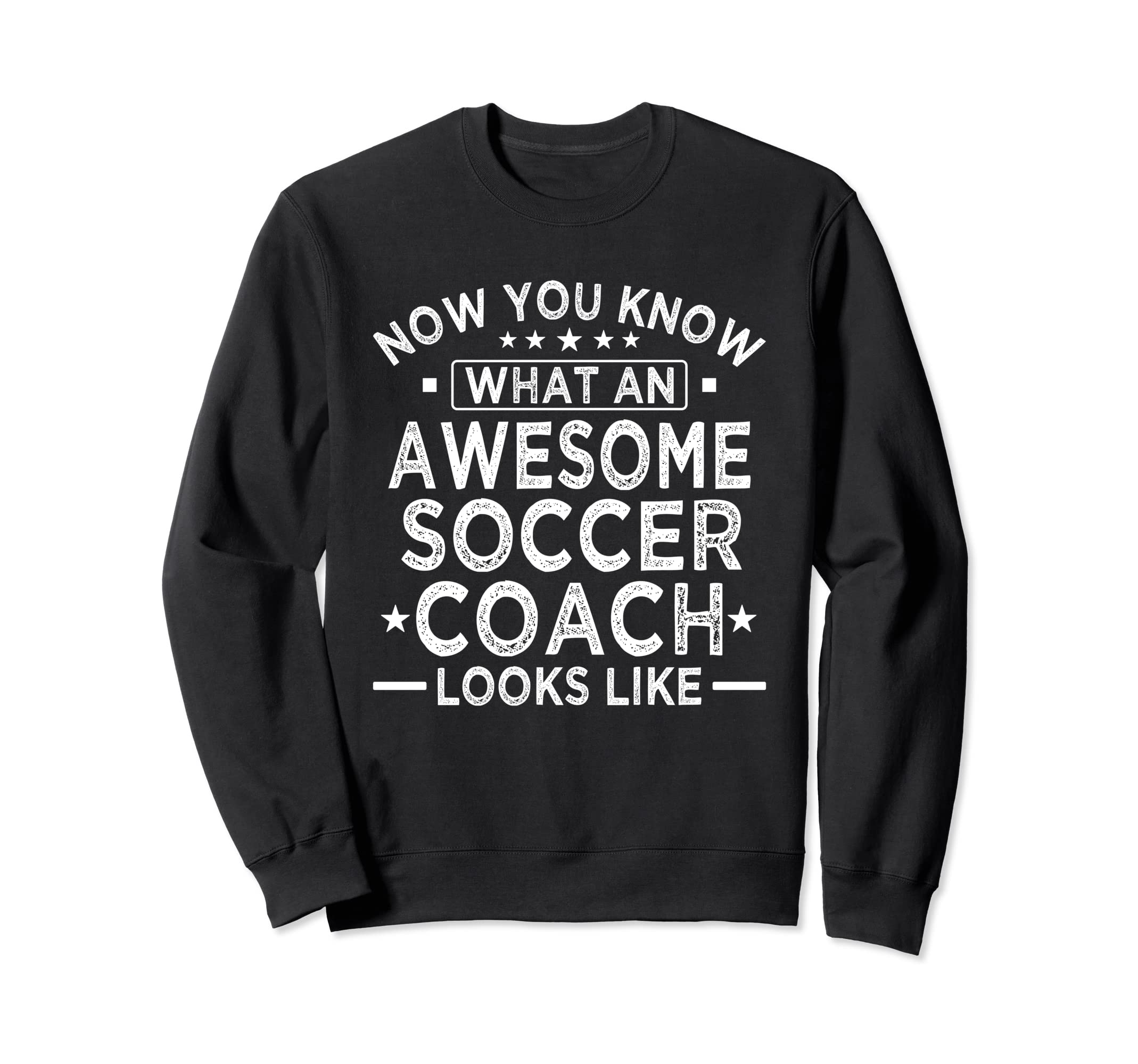 Awesome Soccer Coach Funny Soccer Sweatshirt - Minimalist Print Men Women