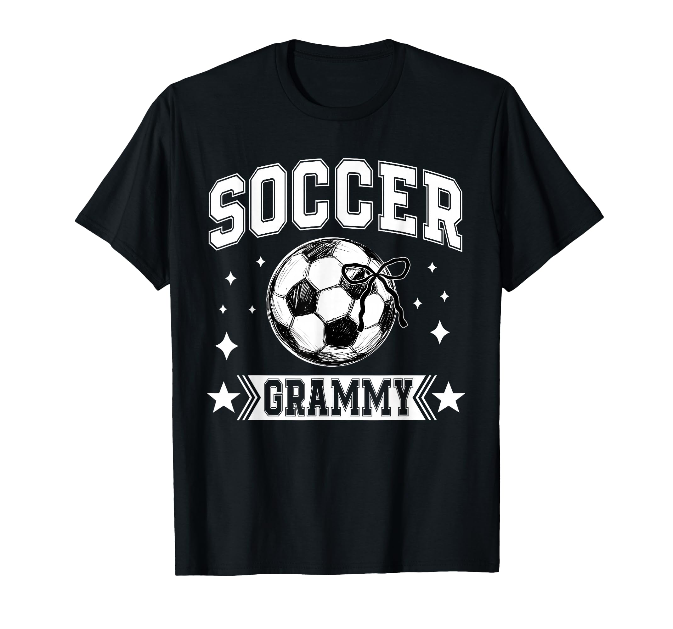 Coquette Bow Soccer Grammy Soccer T-Shirt - Custom Art Print for Adults