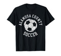 Alamosa County Soccer Distressed 90S T-Shirt - Graphic Print Unisex