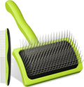 Pecute Slicker Brush for Dogs & Pet Comb, Professional Grooming Dog Brush for Goldendoodles, Poodles, Labradoodles, with Extra Long Soft Pins to Effectively Remove Tangles, Knots and Mats, 2PCS