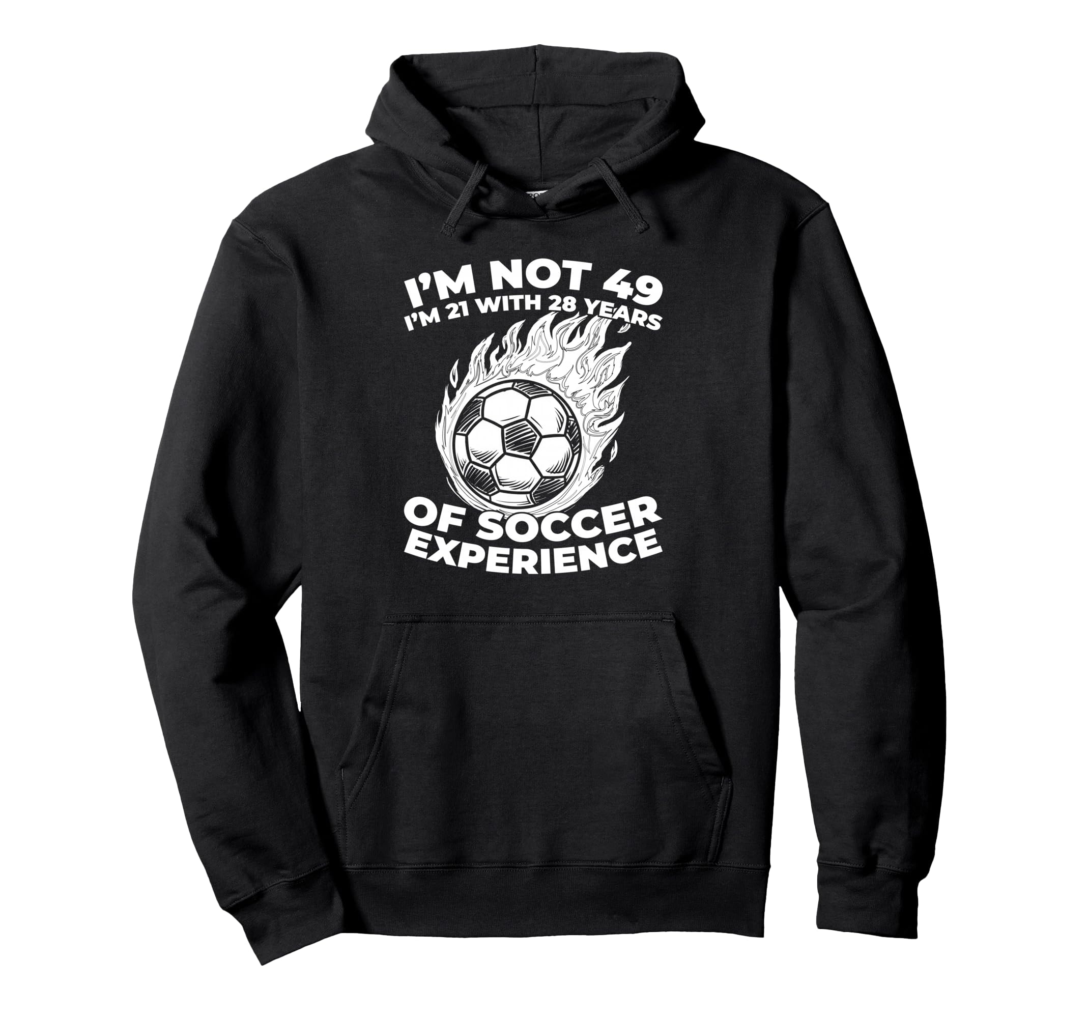 49 Years Old Soccer Team Sports Hoodie - Casual Everyday Wear Men Women