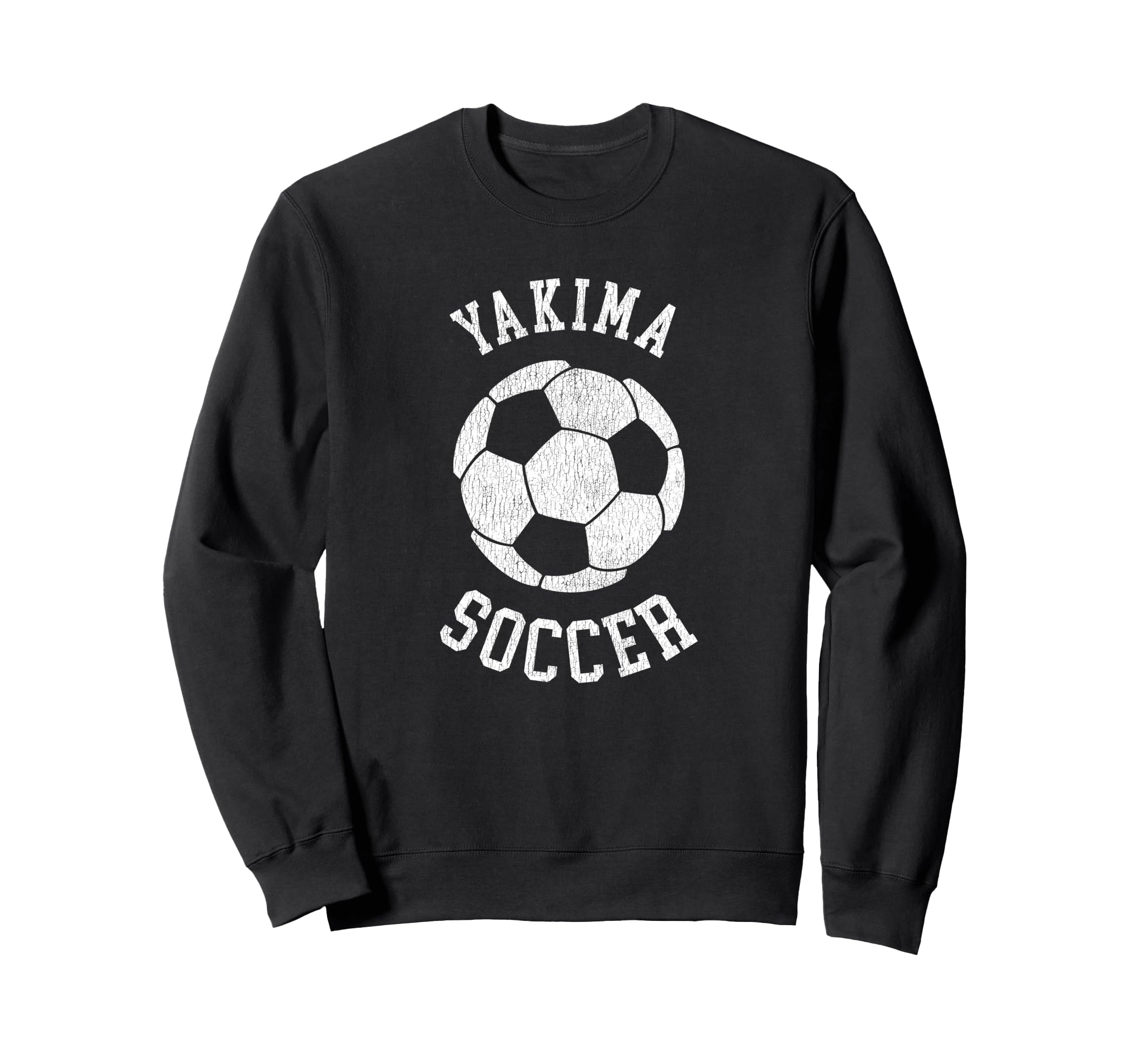 Yakima Soccer Distressed 90S Sweatshirt - Aesthetic Graphic for Adults