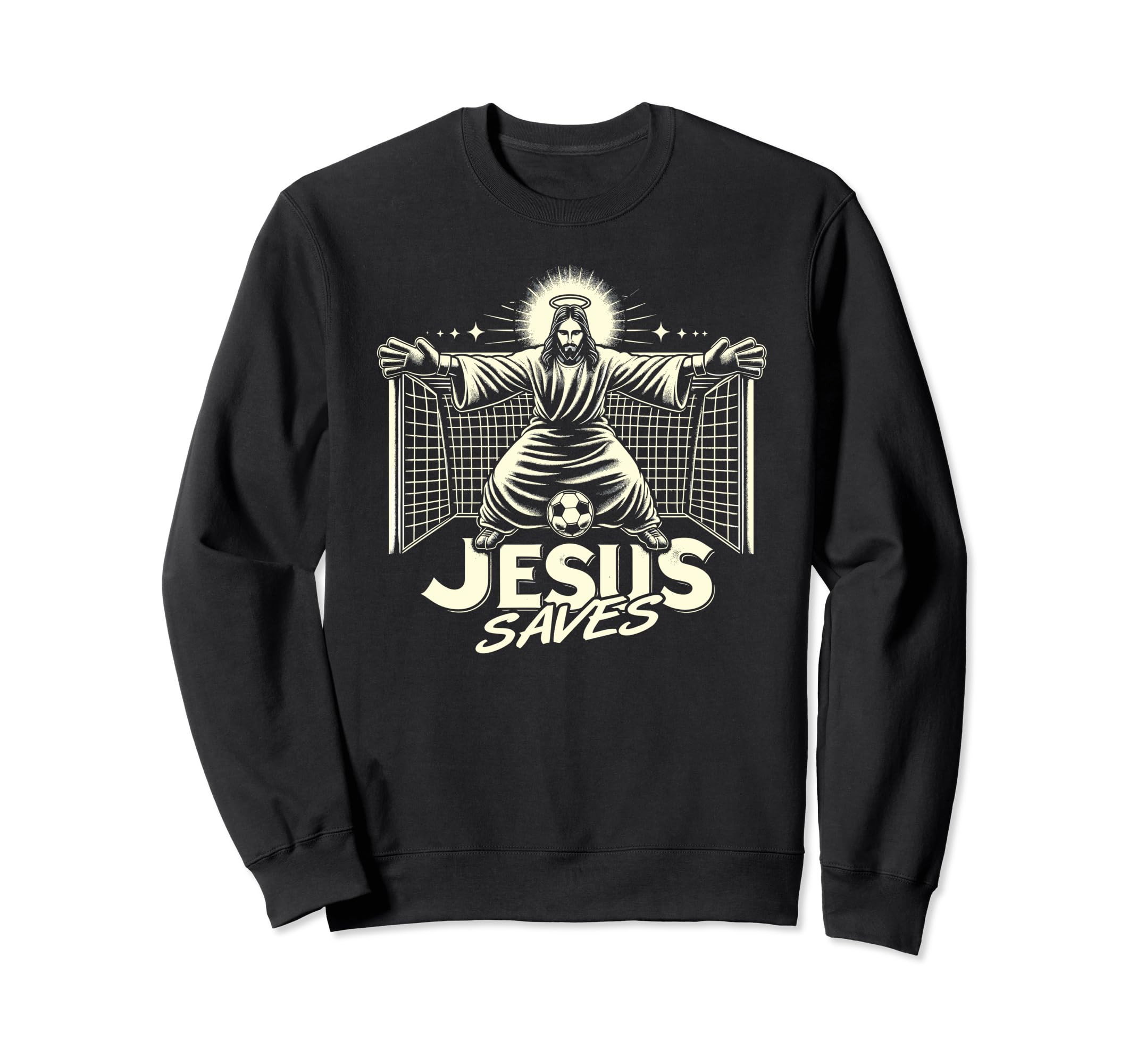 C J S Religious Christian Soccer T-Shirt - Custom Art Print for Adults