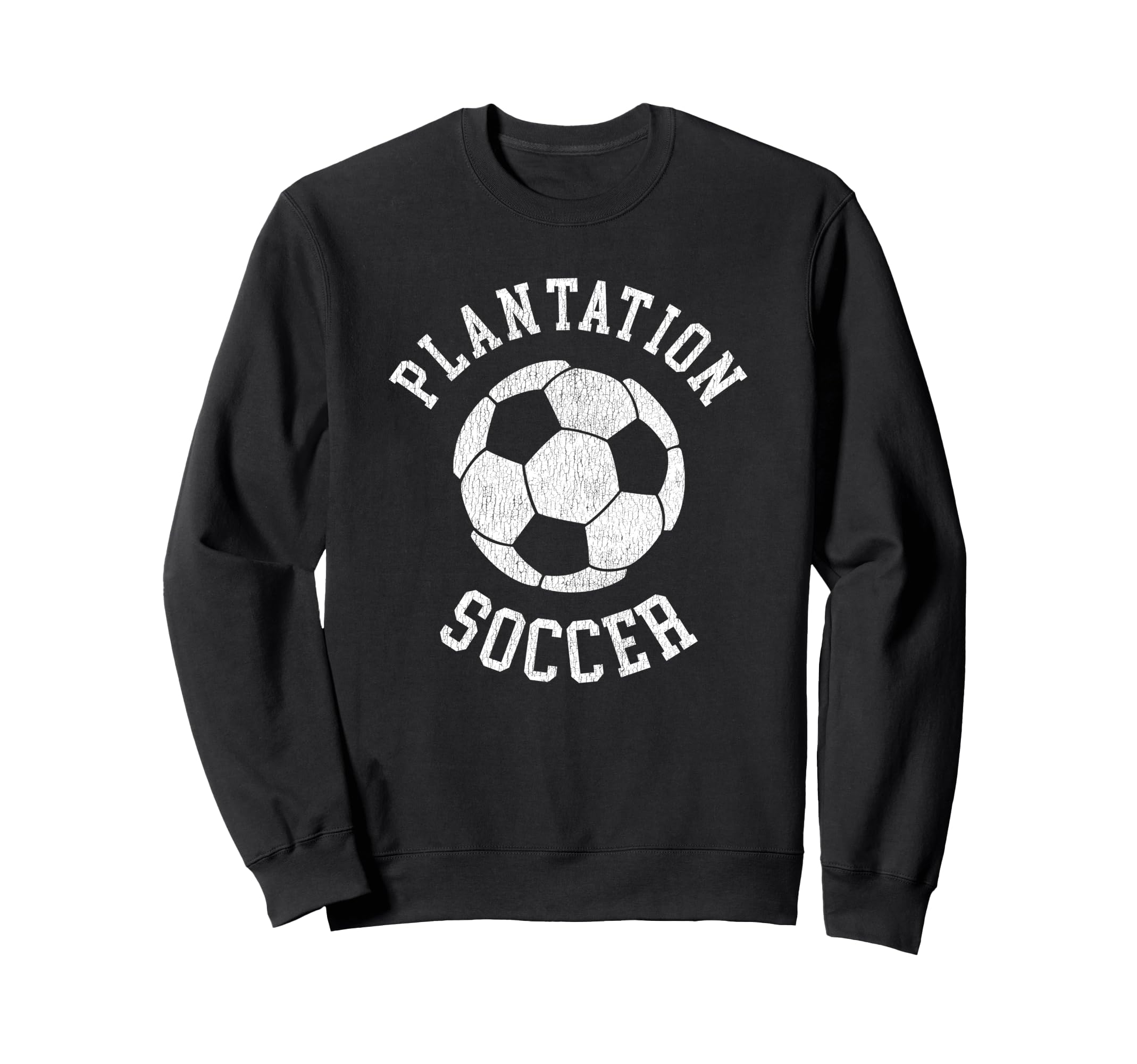 Plantation Soccer Distressed 90S Sweatshirt - Aesthetic Graphic Unisex