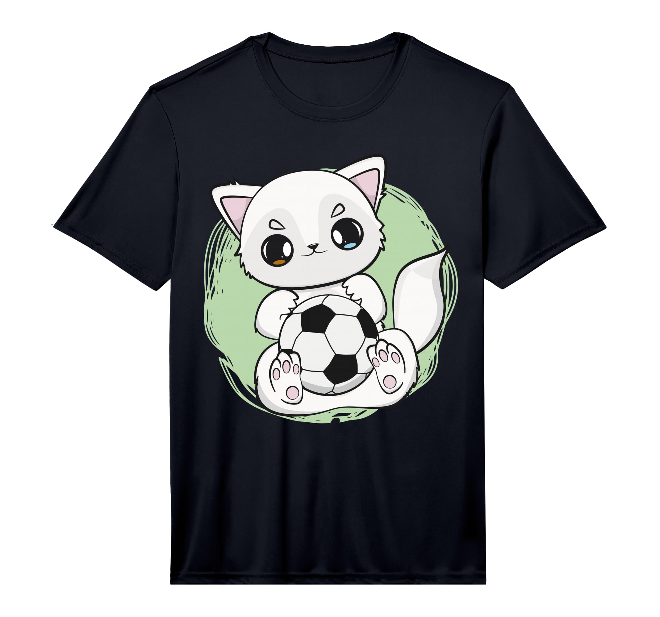 Arctic Fox Plays Soccer And Kawaii T-Shirt - Trendy Graphic Men Women