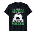 Real Grandpas Play Soccer T-Shirt - Fun Novelty Design Men Women