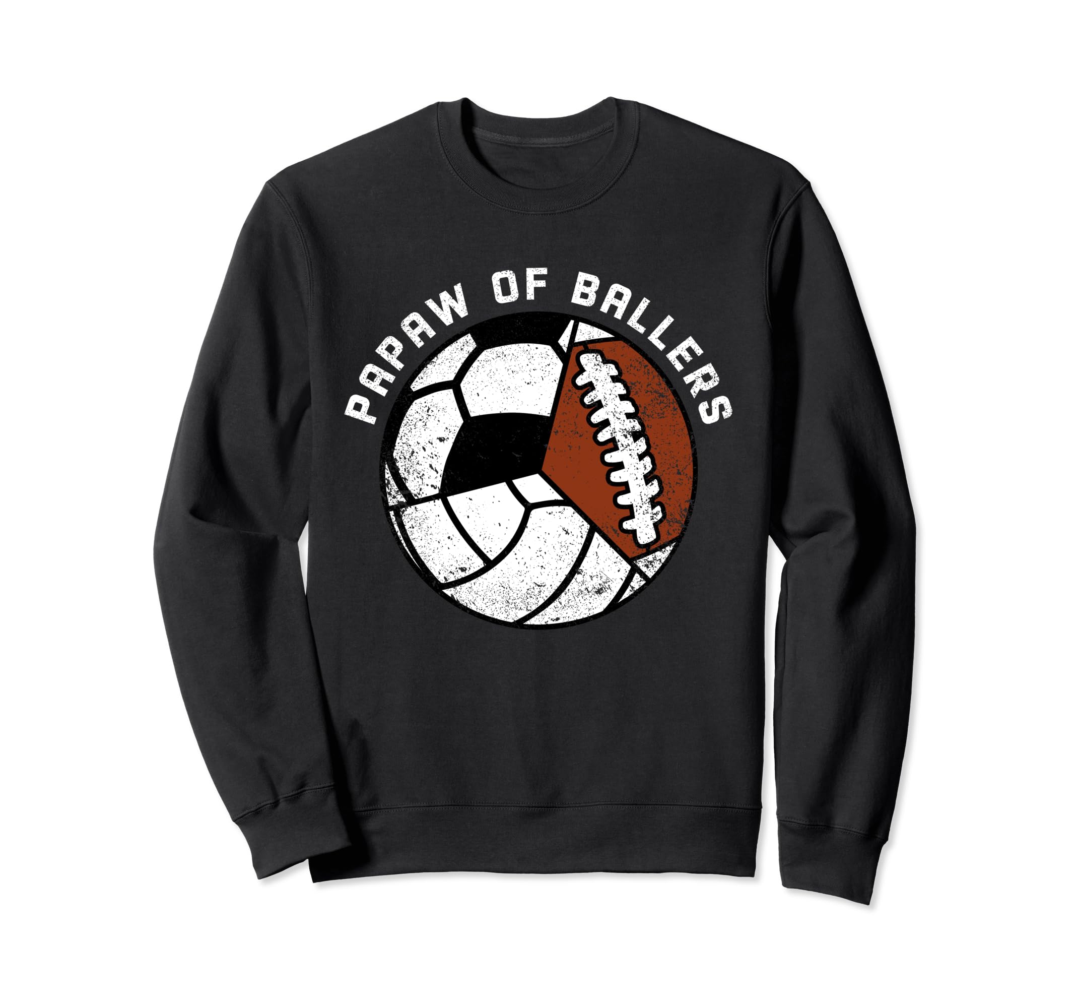 Papaw Ballers Funny Volleyball Sweatshirt - Fun Novelty Design Men Women