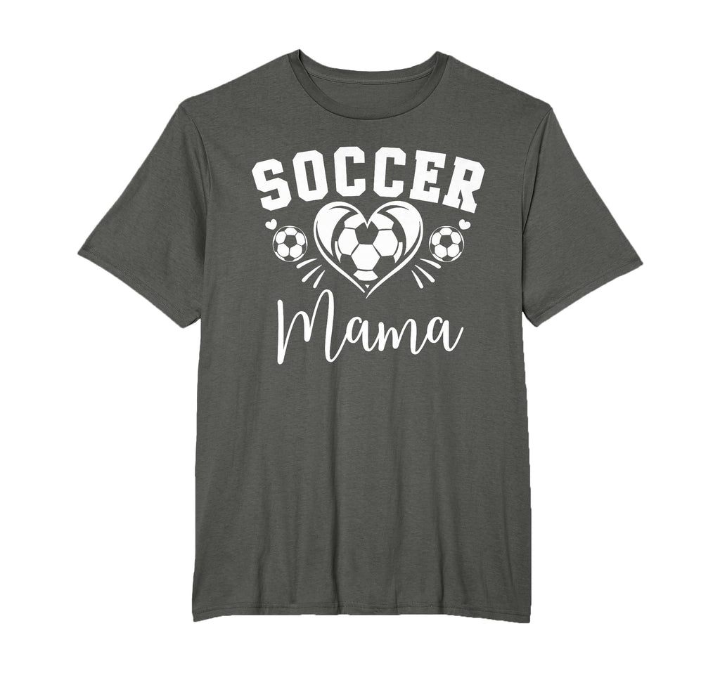 Soccer Mama Soccer Heart T-Shirt - Casual Everyday Wear Unisex