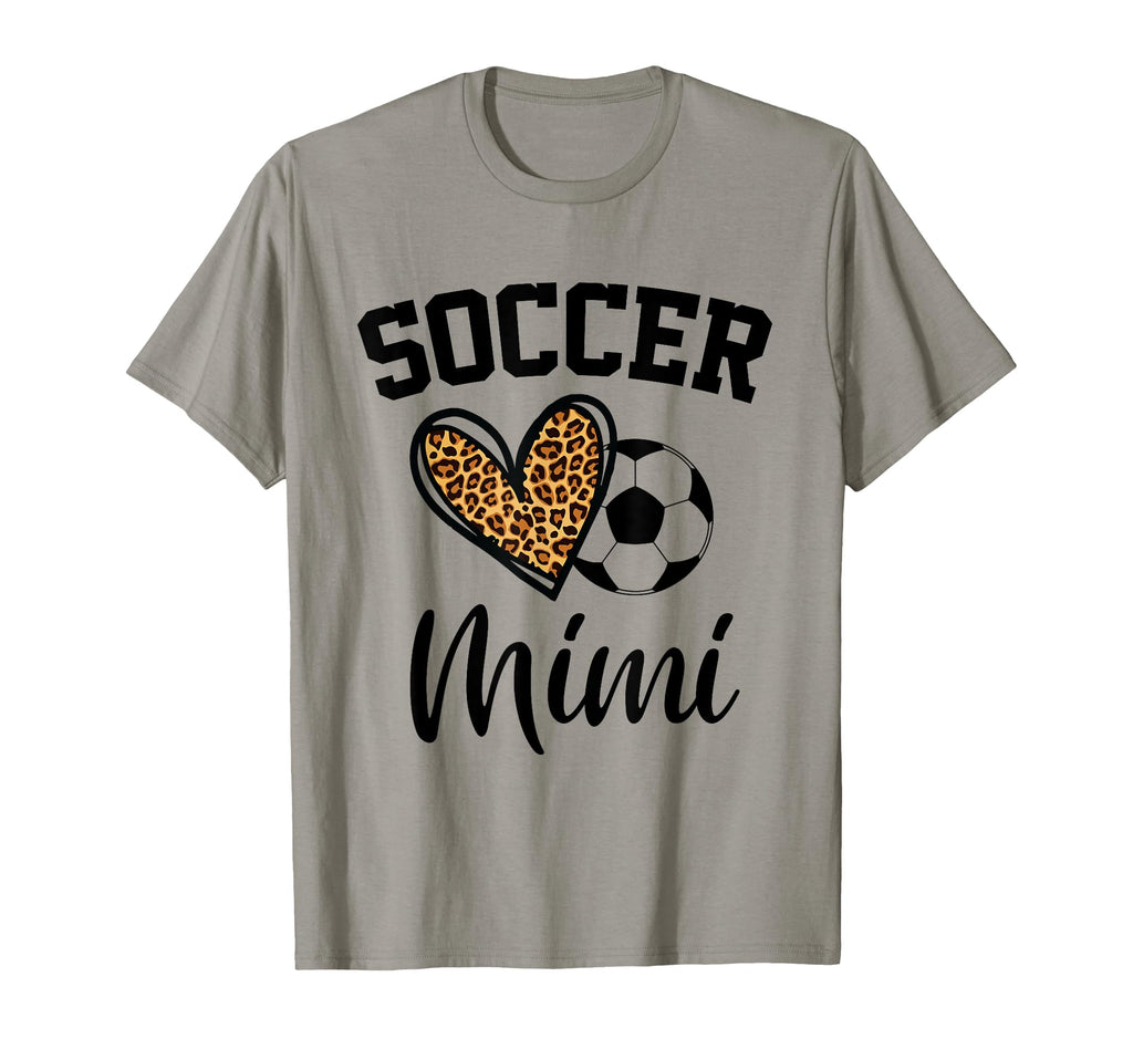 Soccer Mimi Leopard Heart Funny T-Shirt - Aesthetic Graphic for Adults