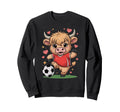 Kawaii Soccer Heifer Just Who Loves Sweatshirt - Trendy Graphic Men Women
