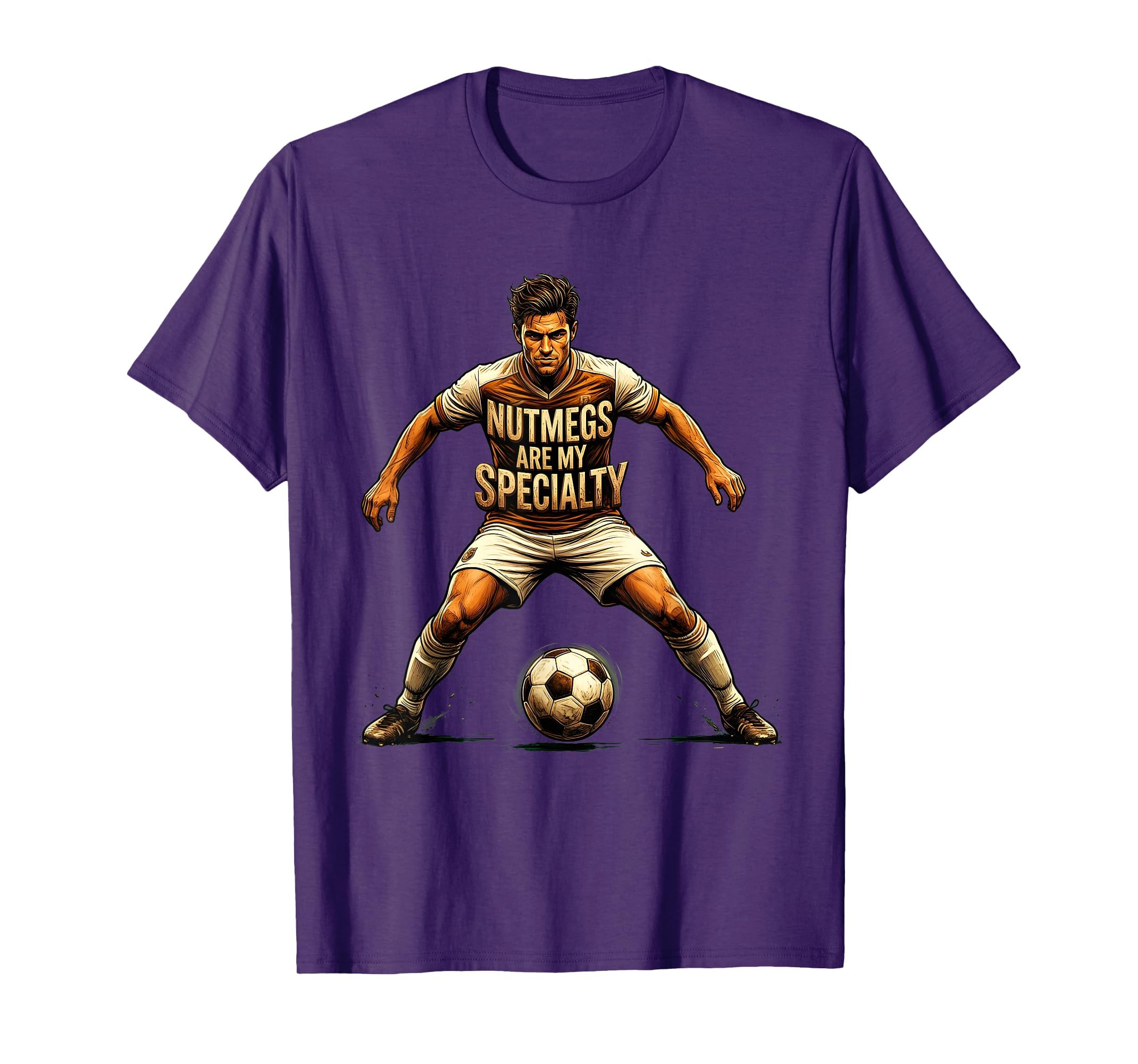 Nutmegs Are My Specialty Soccer T-Shirt - Graphic Print Unisex