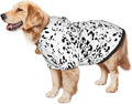 Dalmatian Hoodie, Cute Halloween Cosplay Winter Costume With Pocket, Dalmatians Print Clothes for Medium Large Dogs, Xx-Large