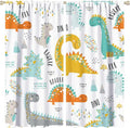 Dinosaur Curtains for Kids Boys Girls Home Decor Childish Cute Dino Animals Print Pattern Rod Pocket Blackout Window Drapes for Nursery Baby Bedroom Playroom W21xL45in Decor