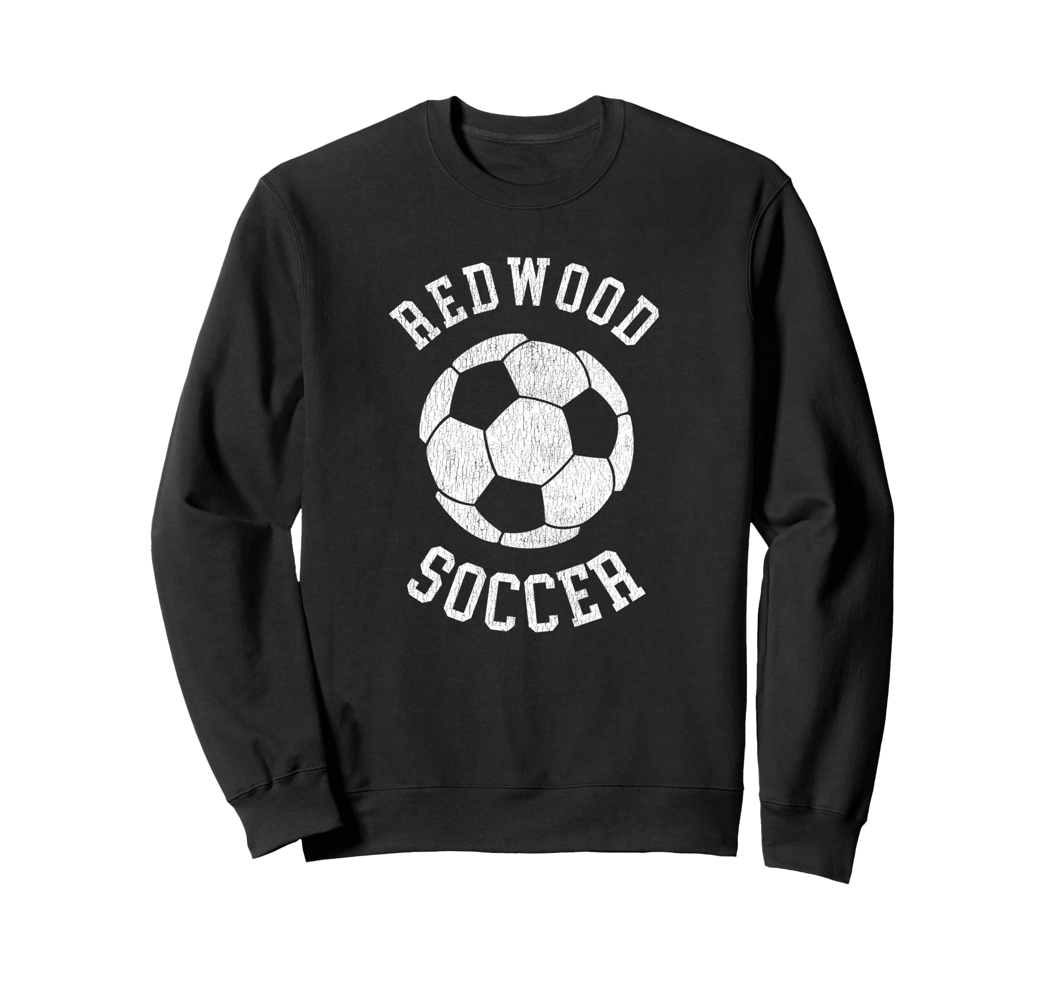 Redwood Soccer Distressed 90S Sweatshirt - Casual Everyday Wear for Adults