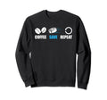 Ice Hockey Goalie Goalkeeper Coffee Sweatshirt - Custom Art Print Men Women