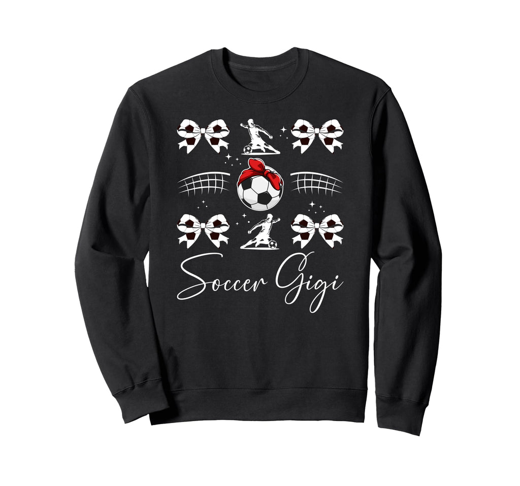 Soccer Gigi Coquette Gigi Soccer Player Sweatshirt - Graphic Print Unisex