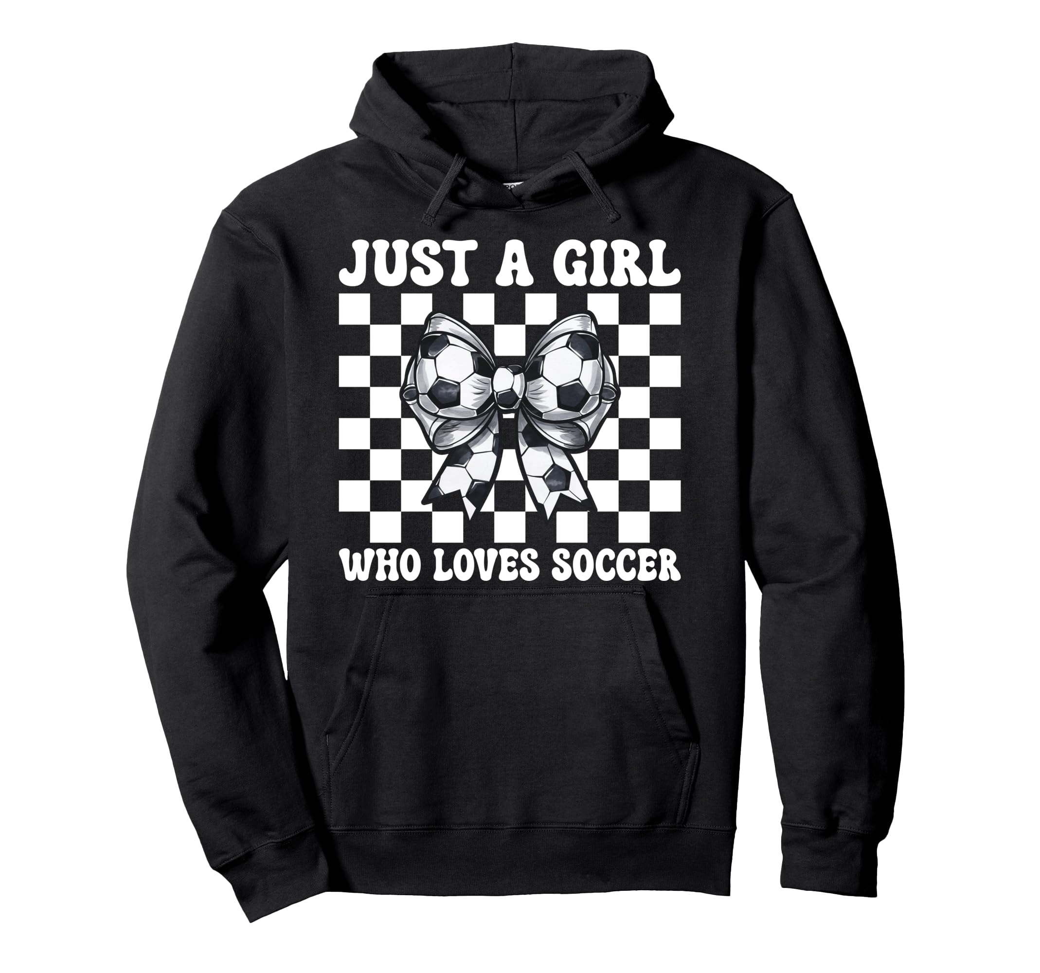 Just Who Loves Soccer Mom Coquette Bow Hoodie - Trendy Graphic Men Women