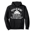 Hockey Goalie Mimi Hockey Keeper Mimi Hoodie - Graphic Print for Adults