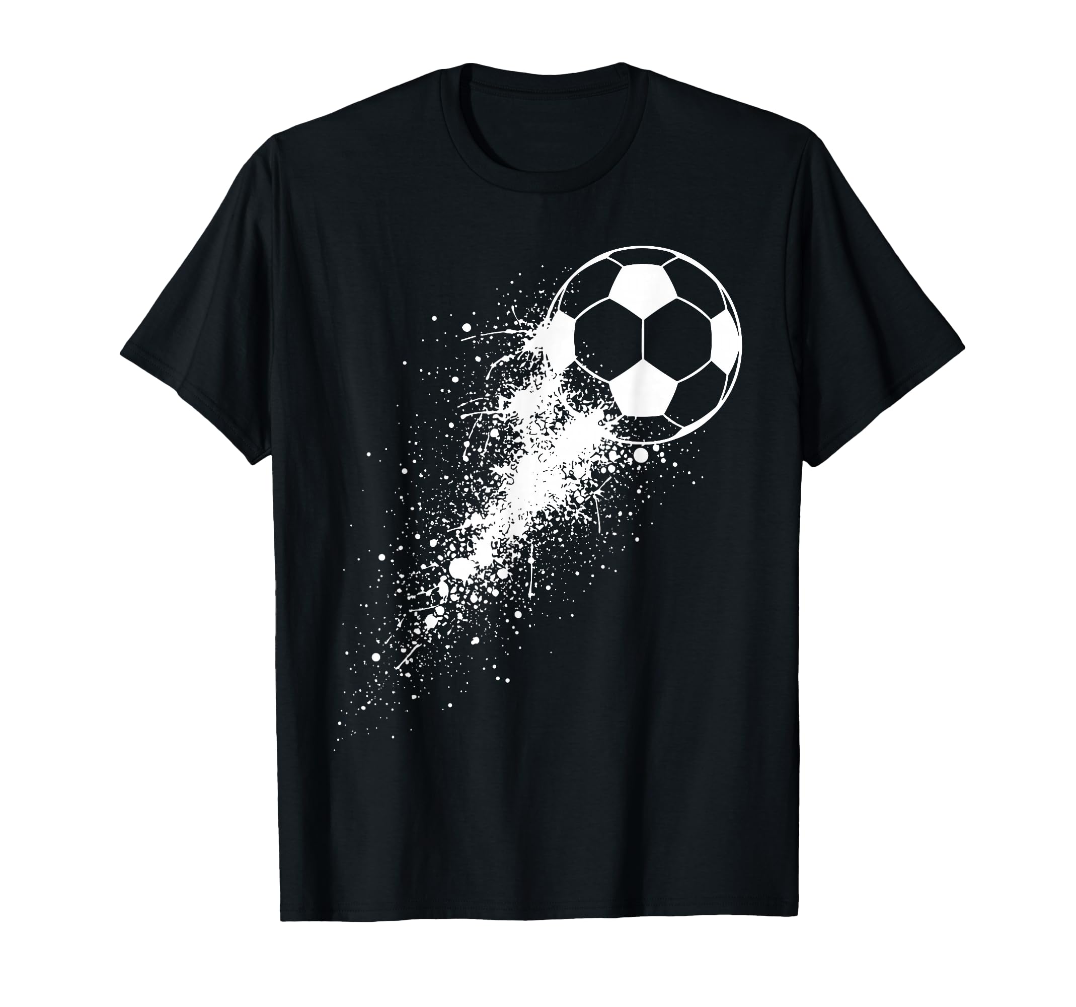Soccer Ball Breaking Through Wall T-Shirt - Trendy Graphic for Adults