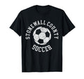 Stonewall County Soccer Distressed T-Shirt - Aesthetic Graphic for Adults