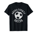 Anoka County Soccer Distressed 90S T-Shirt - Novelty Apparel Men Women
