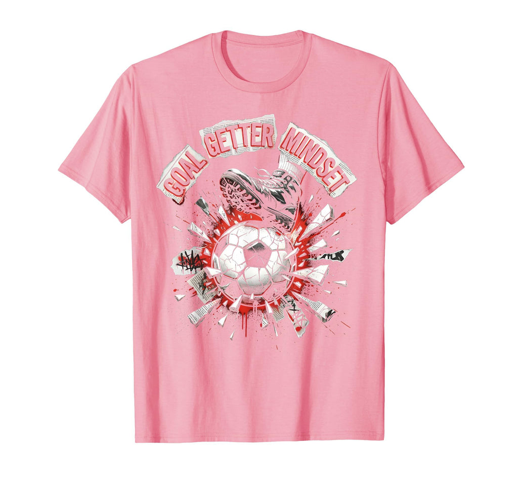 Goal Getter Mindset Soccer T-Shirt - Unique Graphic Men Women
