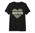 Love Heart Facts Soccer Players T-Shirt - Fun Novelty Design for Adults