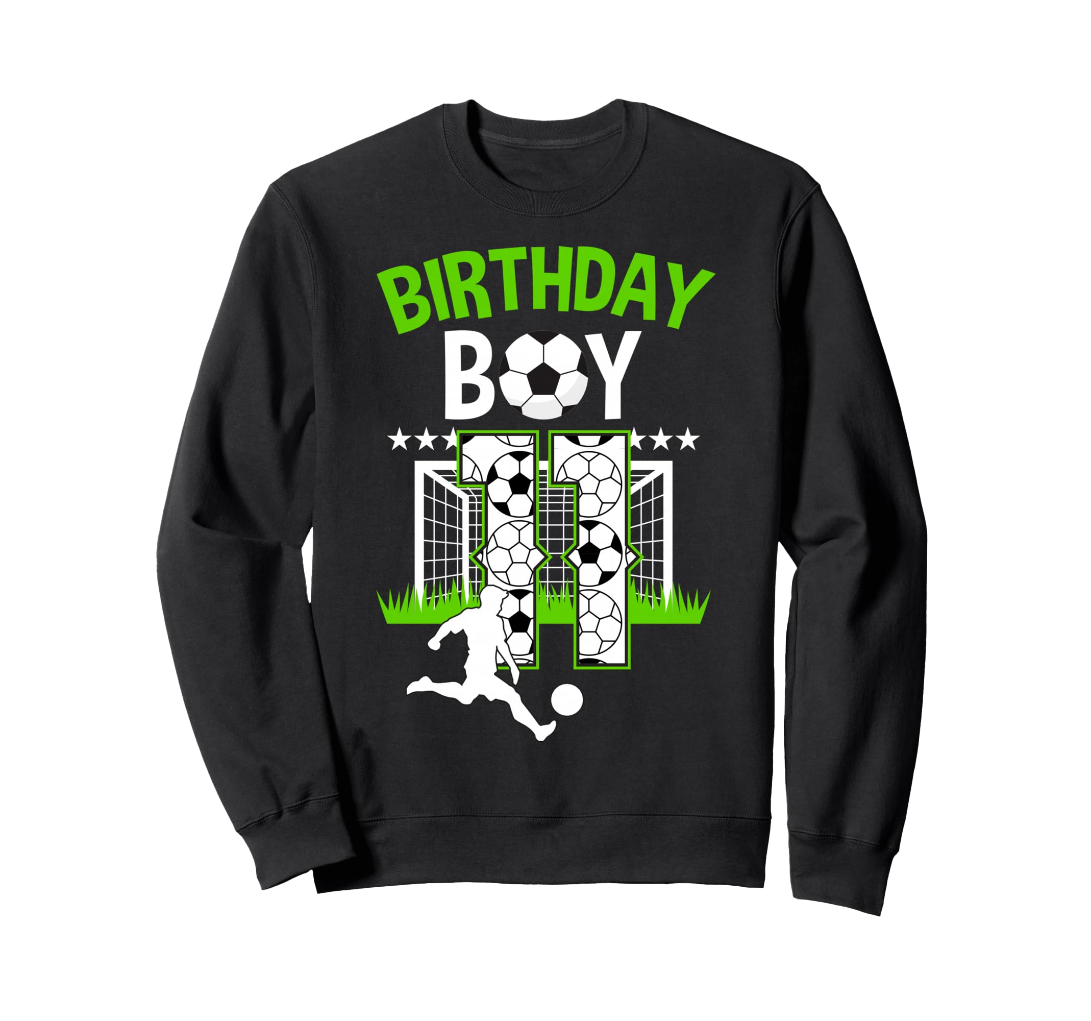 Birthday Soccer 11 Year Old Who Loves Sweatshirt - Novelty Apparel Unisex