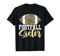 Football Sis Big Sister Soccer T-Shirt - Minimalist Print for Adults