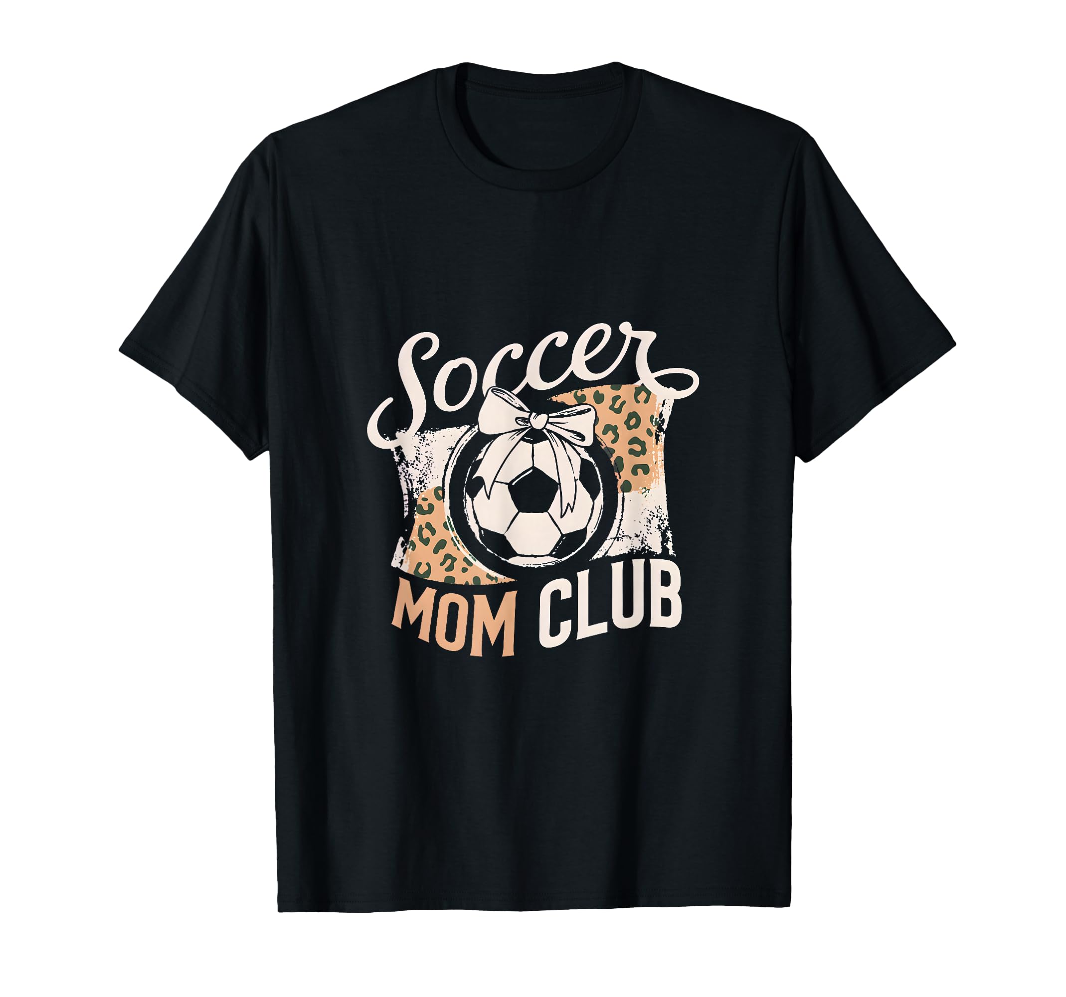 Soccer Mom Club Leopard Bow Mama Pride T-Shirt - Custom Art Print Men Women