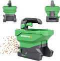 WORKPROX Battery Powered Fertilizer Spreader, 7.2V Seed Spreader for Salt, De-Icer, Earth Food, Rechargeable Grass Seed Spreader with 8-Level Settings and Holds up to 6458 sq.ft. of Product