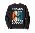 Just Who Loves Soccer Sweatshirt - Casual Everyday Wear for Adults