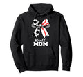Ball Mom Soccer Baseball Mom Coquette Hoodie - Novelty Apparel for Adults
