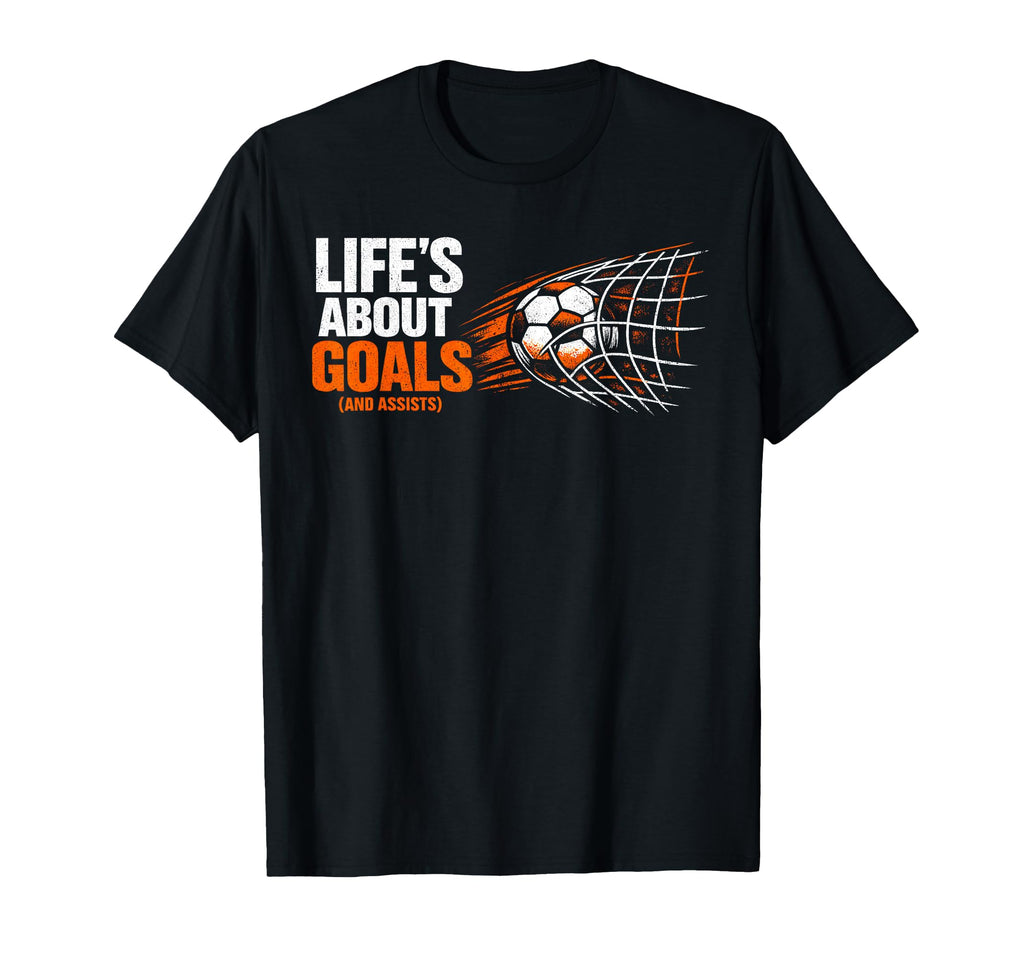 Football Player Inspirational Goals T-Shirt - Minimalist Print Unisex