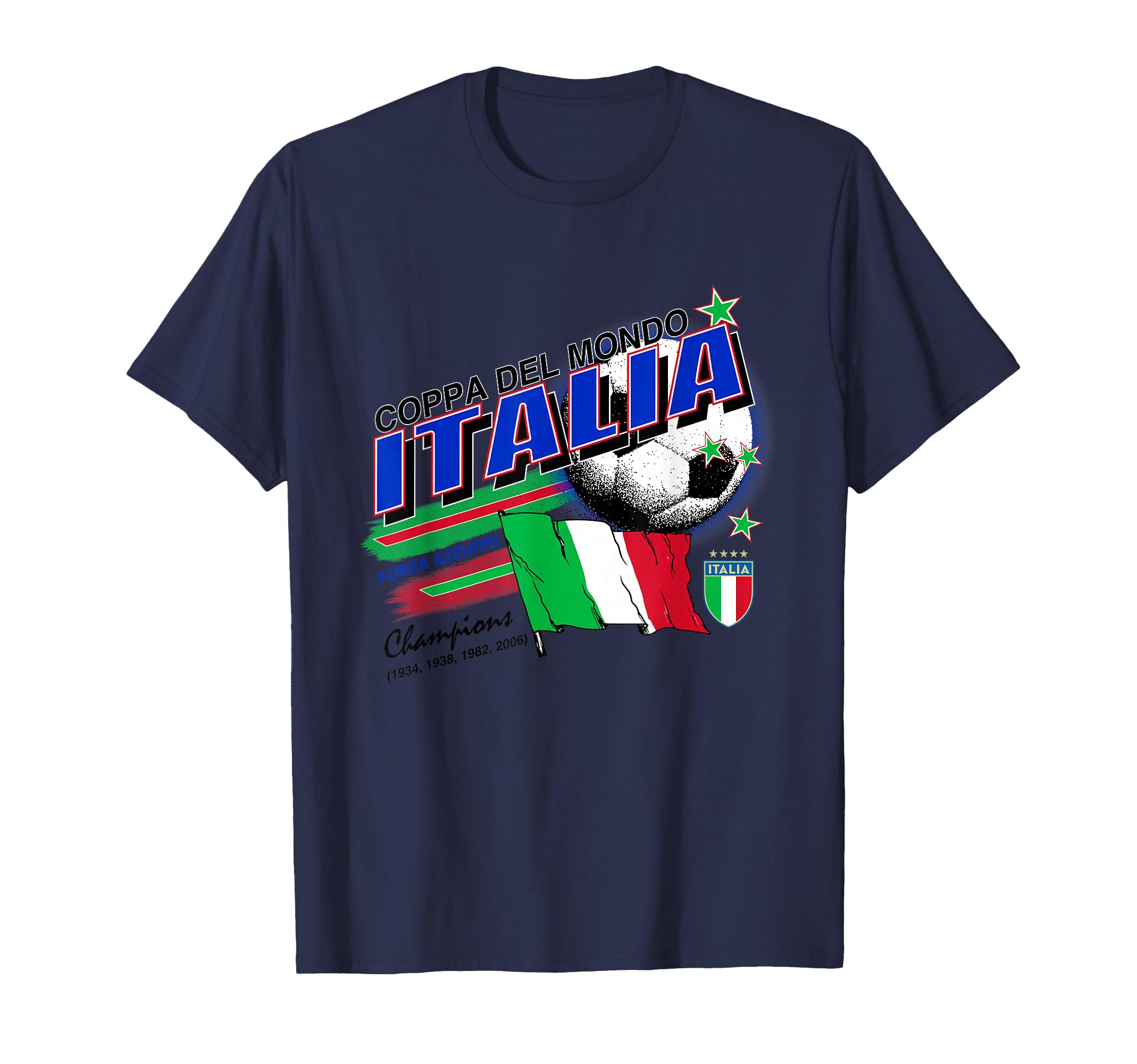 Italy World Cup Football Champions T-Shirt - Aesthetic Graphic for Adults