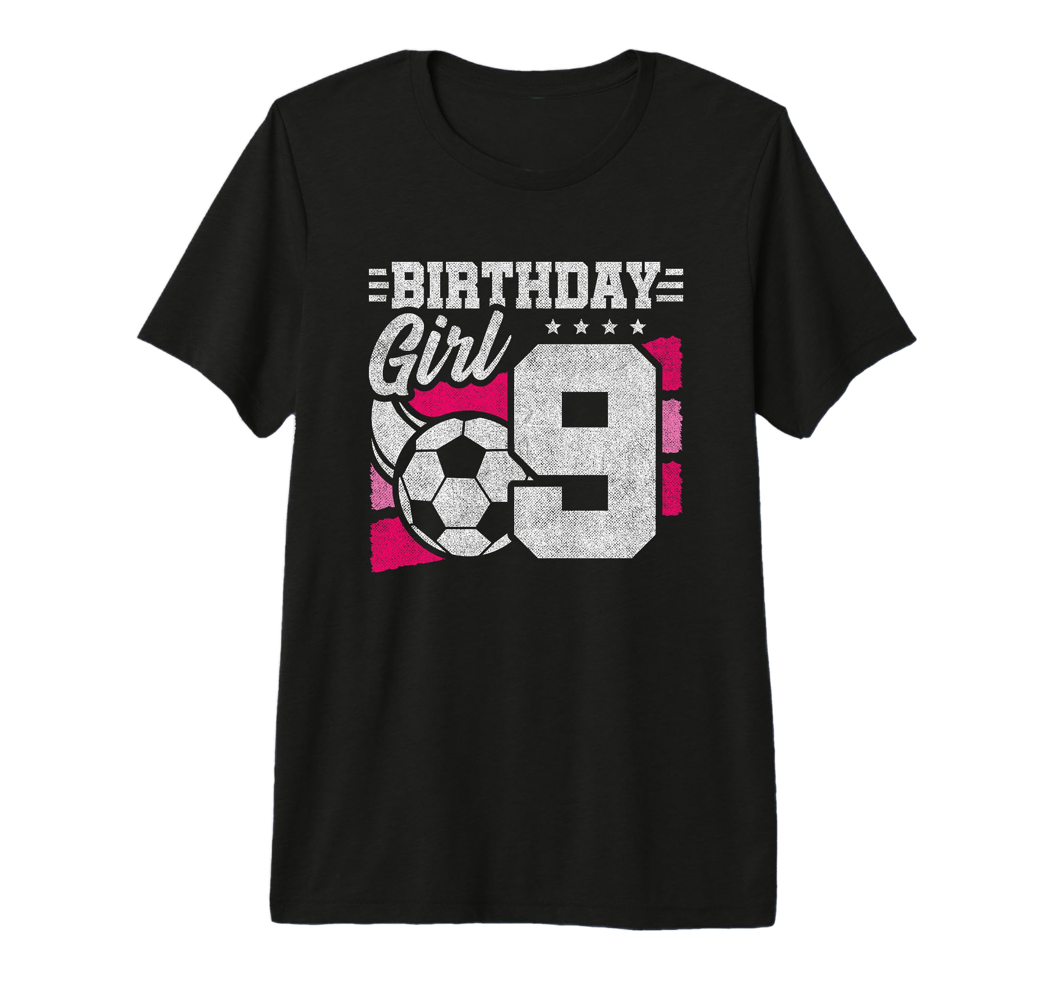 9 Year Old Birthday Soccer Party 9Th T-Shirt - Aesthetic Graphic Men Women