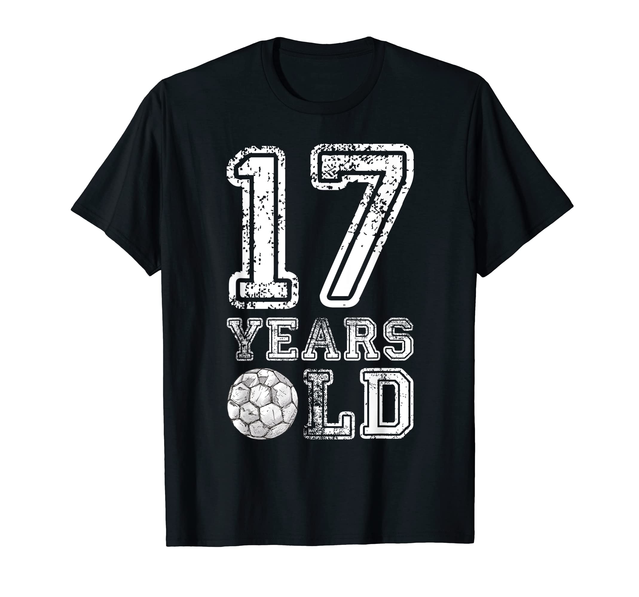 17 Years Old Soccer Sports Birthday T-Shirt - Casual Everyday Wear Unisex