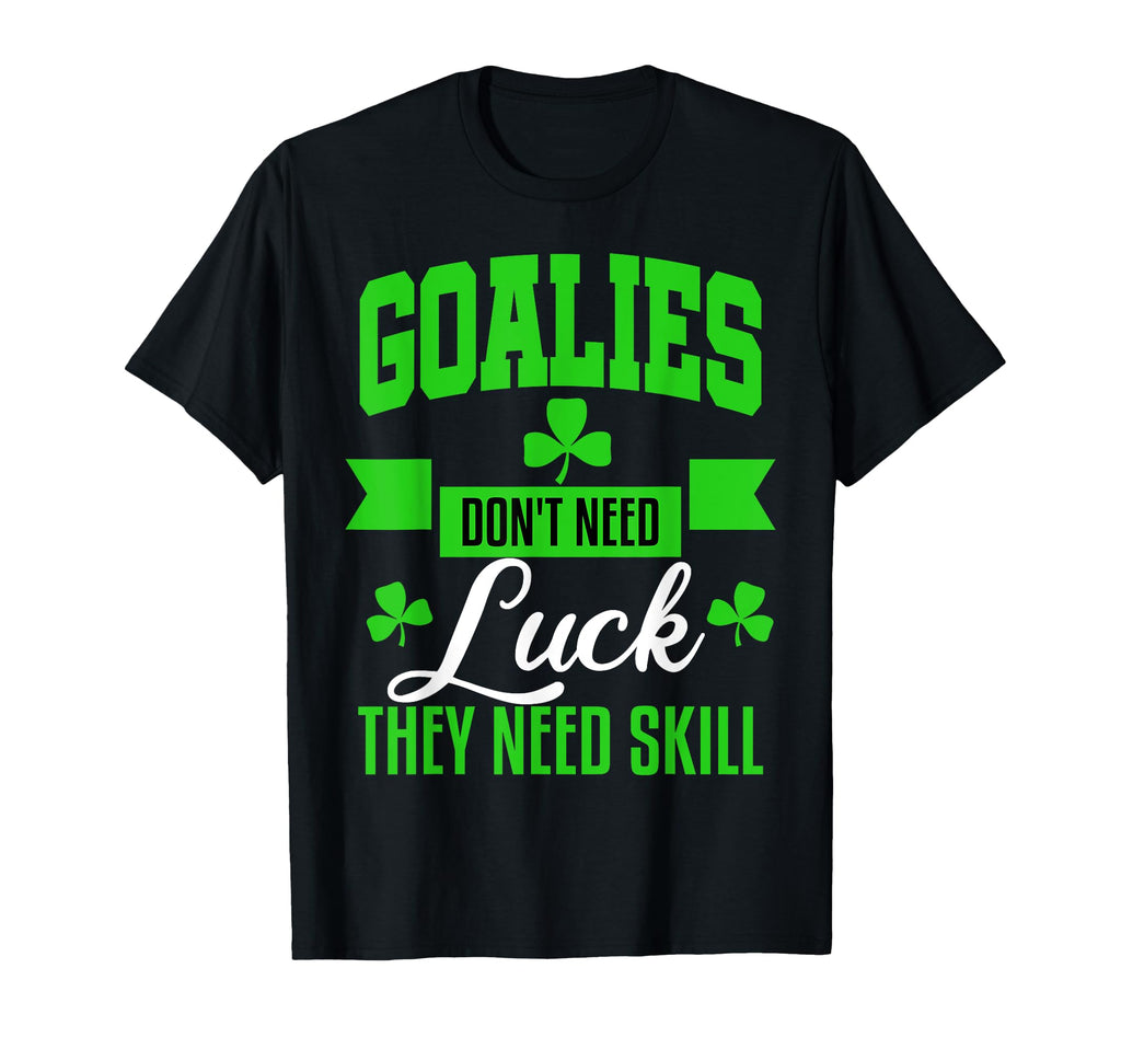 Goalie St Patricks Day Hockey Soccer T-Shirt - Fun Novelty Design Unisex