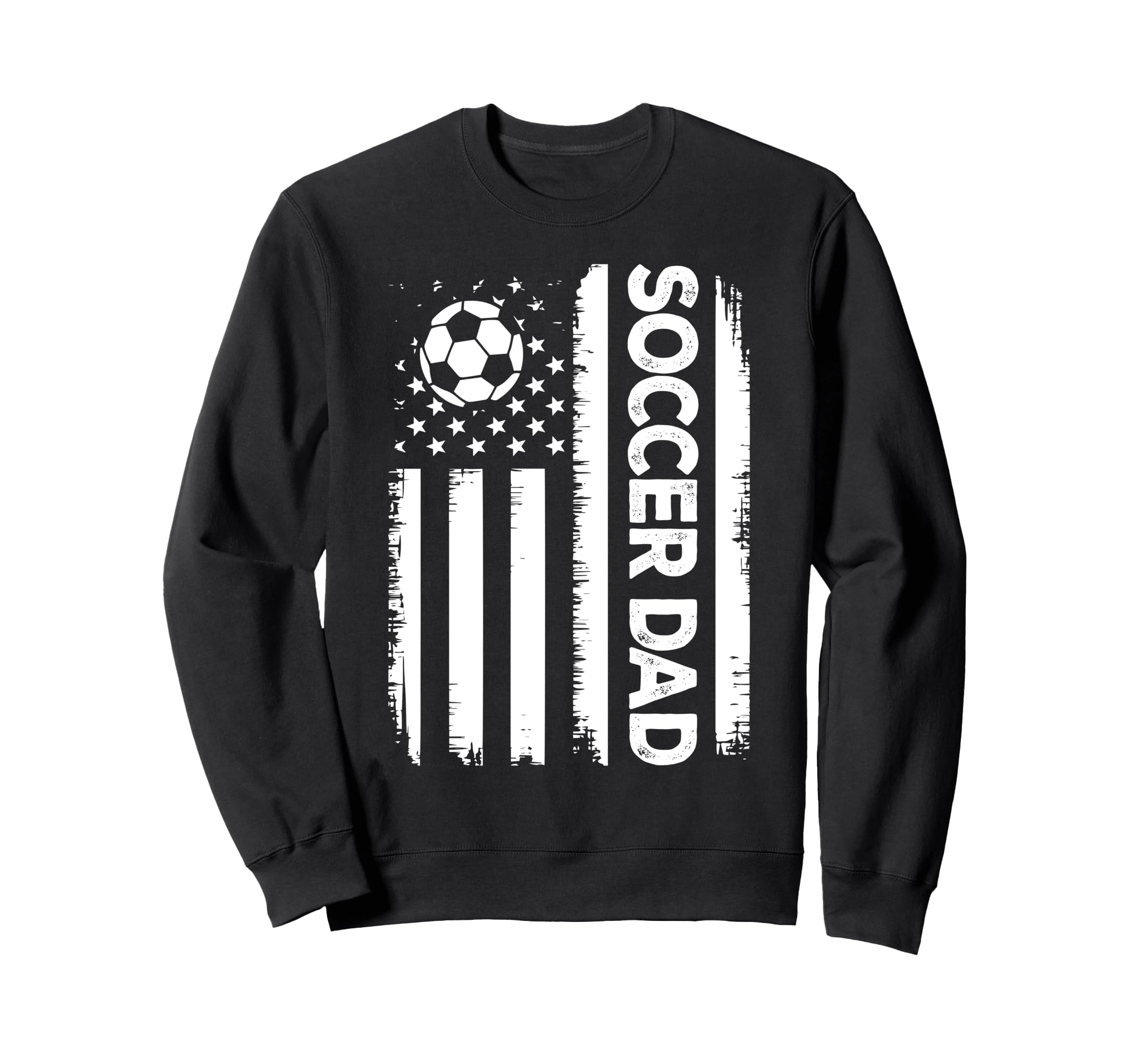 Soccer Dad American Flag Sweatshirt - Custom Art Print for Adults