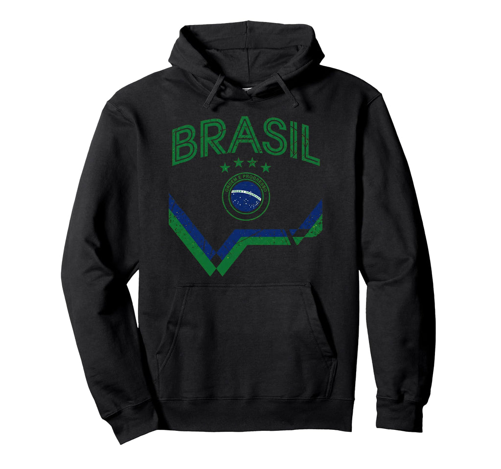 Brazil Gift Flag Brazilian Fan Samba Hoodie - Minimalist Print Men Women