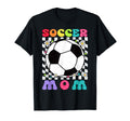 Soccer Mom Colorful Soccer Ball Mama T-Shirt - Novelty Apparel Unisex