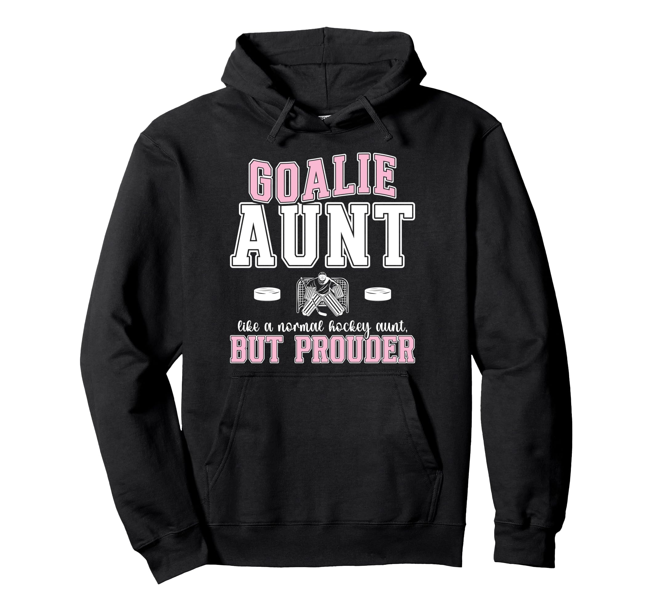 Hockey Goalie Aunt Hockey Keeper Aunt Hoodie - Unique Graphic Unisex