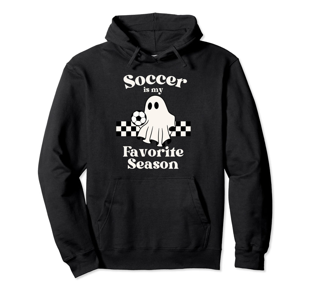 Soccer Is My Favorite Season Ghost Hoodie - Novelty Apparel Unisex