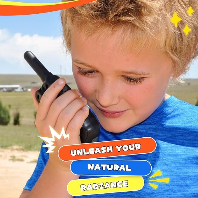 Wishouse Walkie Talkies for Kids Rechargeable Long Range,4 5 6 7 8 Year Old Boy Girl Birthday Gift,Camping Games Cool Toys Ideas for Children with 6000mAh Batteries,Flashlight,Lanyard,2 Pack Green